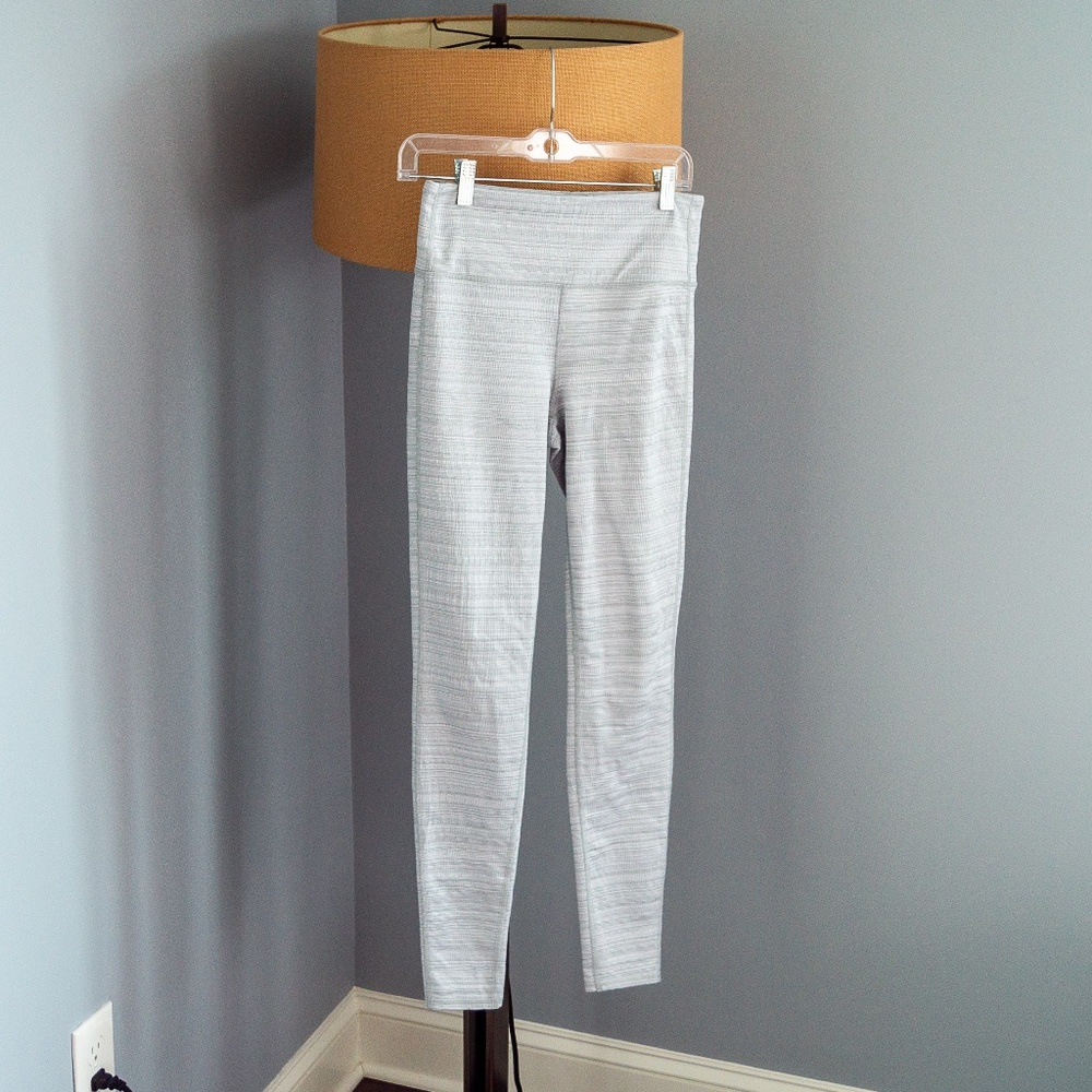 White & Silver Active Leggings | Athleta